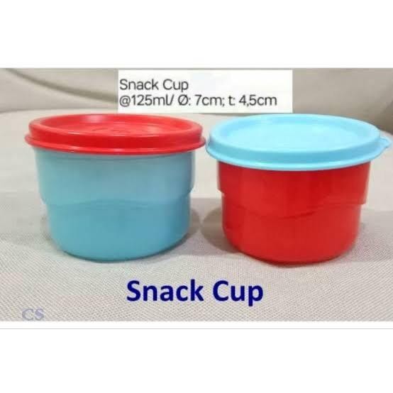 BERMUTU Snack Cup Tupperware (1), wadah kecil mungil ketat cairan