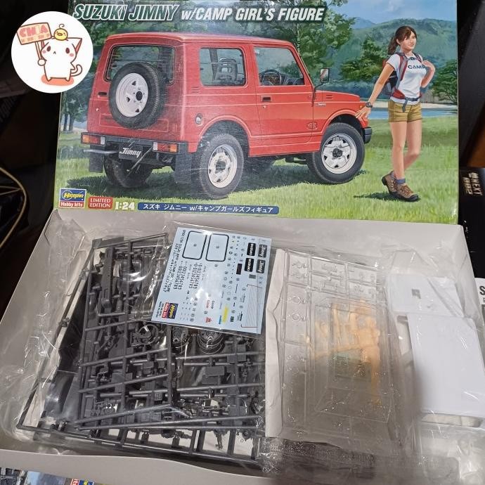 Tersedia Mobil Suzuki Jimny Camp Girls Figure 1/24 Hasegawa Limited Edition