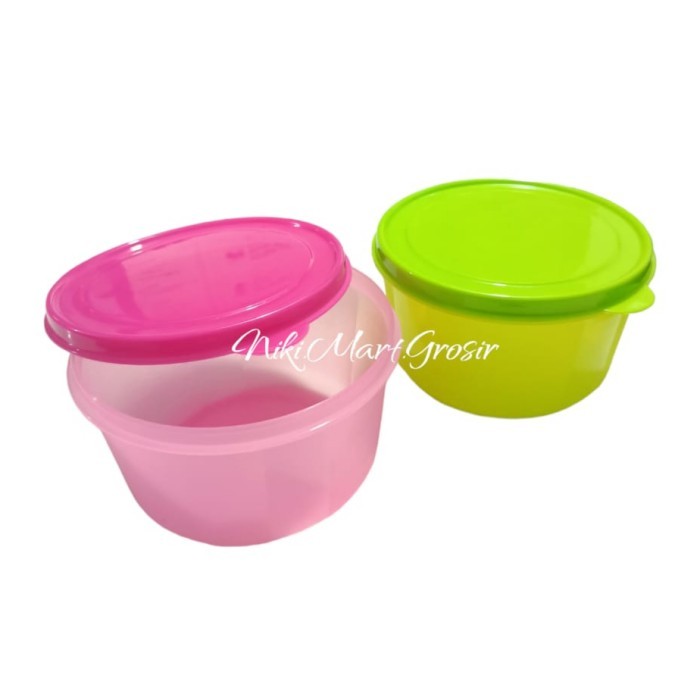 HEMAT Toples Plastik Tutup Warna / Wadah Toples Kecil/Toples ZSW 500 Biscuit