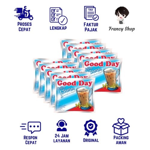 

Paket Murah Good Day Freeze Mocafrio Kopi Instant Sachet 1 Renceng 30gr x10