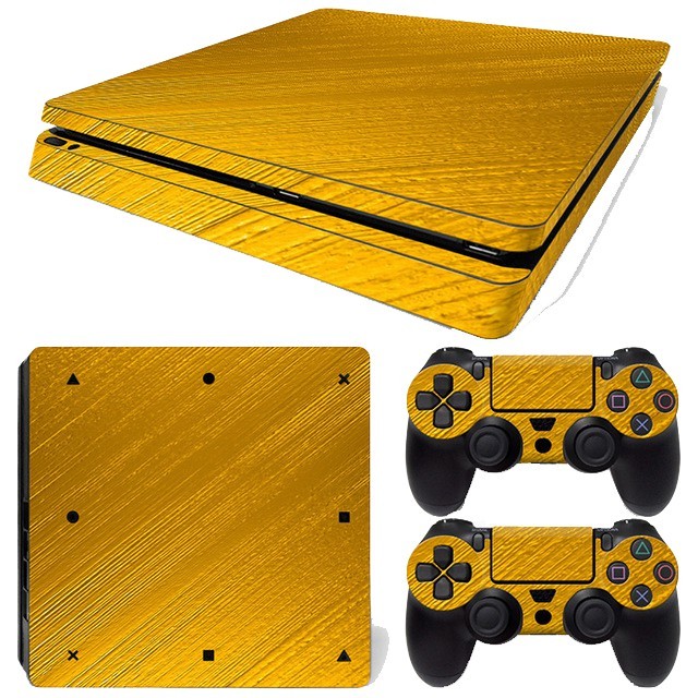 

BestSelling - Ps4 Slim Dan 2 Stick Motif Gold Garskin Wrap Stiker Premium (FreeCustomOrder)