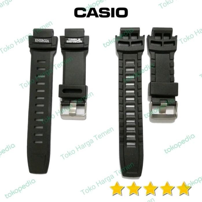 TALI JAM TANGAN CASIO PROTREK PRW 2500 PRW 3500 RUBBER STRAP CASIO