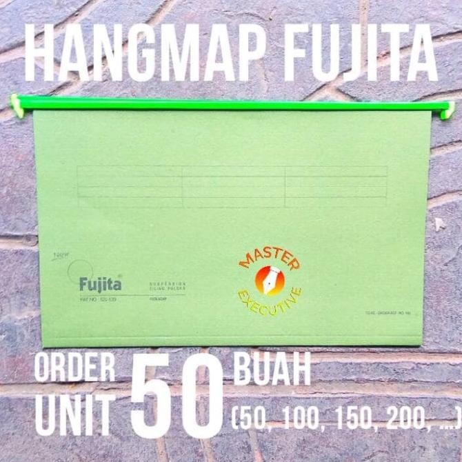 NEW Fujita Hangmap no. 100 Suspension Filing Folder (Foolscap Size) Hijau