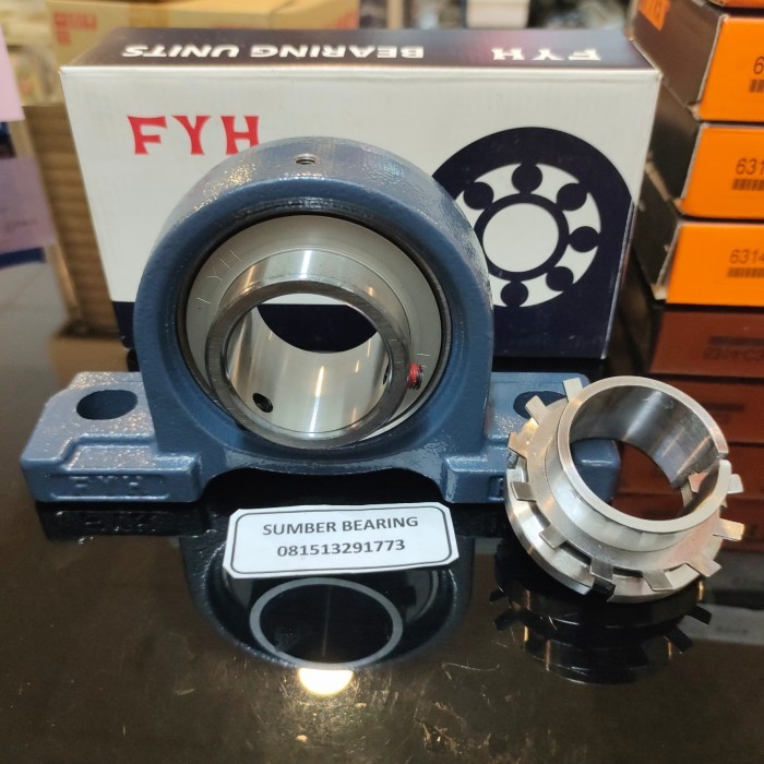 pillow Block bearing UKP 209 FYH komplit dengan adapter