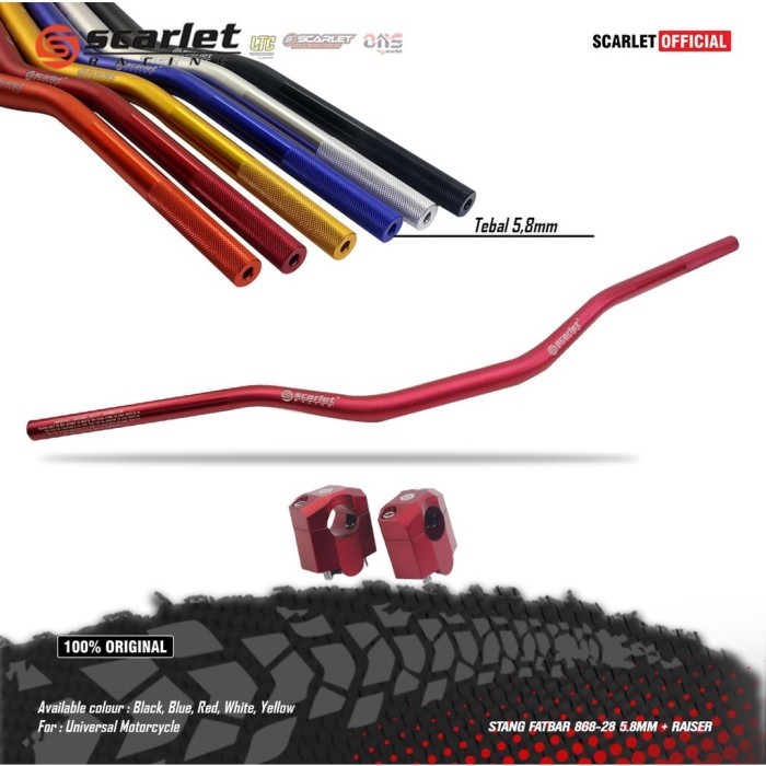 Stang Fatbar Scarlet Original Type Low Universal Set Raiser Stang Klx Crf Wr Dtracker