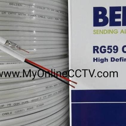 KABEL CCTV BELDEN 1 ROLL 305M COAXIAL + POWER RG59 RG6 BNC