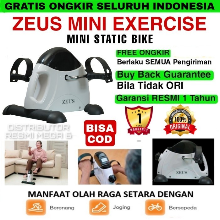 Neww Zeus Sport - Mini Static Bike - Zeus Mini Excercise - Original 100%