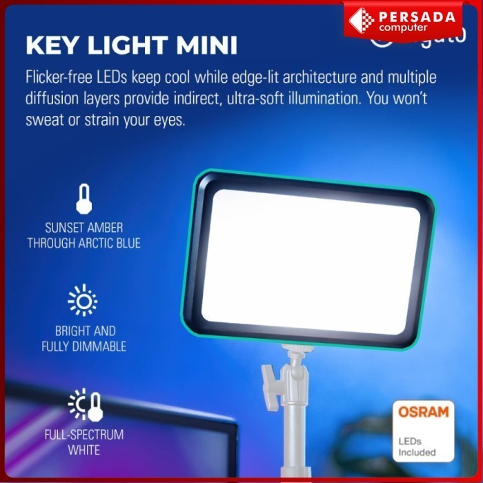 BISA GOSEND ELGATO KEY LIGHT MINI WIRELESS LIGHTING SYSTEM WITH 800 LUMENS BERKUALITAS