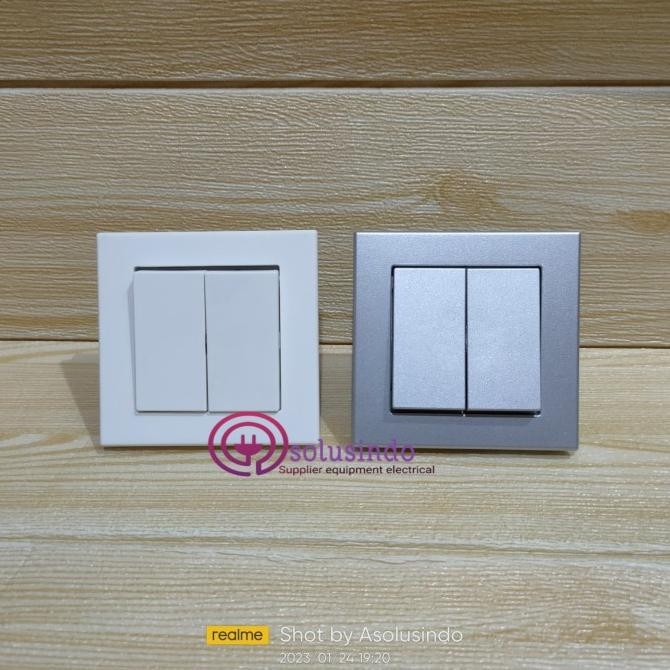 sale saklar hotel - saklar tukar double - broco plano silver