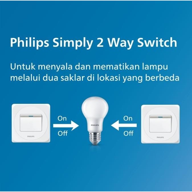 Original Philips Simply Switch Saklar 2 Way