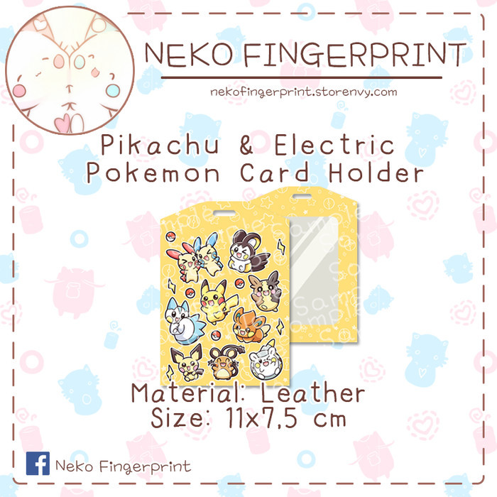 

Sale Pikachu And Electric Pokemon Id Card Holder