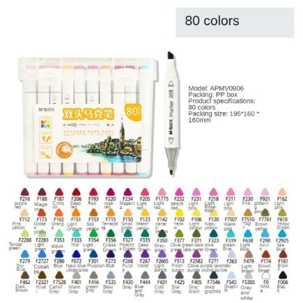 

M&G Double-tip Triangle Art Marker 80 Pcs APMV0906