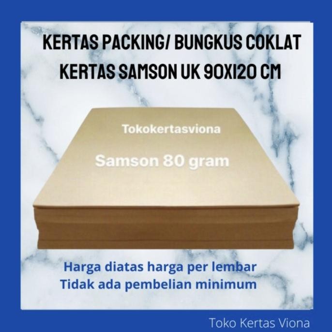 

Terbaru Kertas Samson Coklat 90x120 cm kertas packing 100 lembar