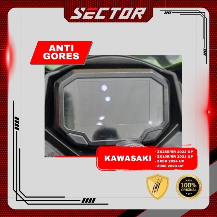 Anti Gores speedometer SECTOR untuk Kawasaki ZX25/4R, ZX6R, ZX10R, Z900.