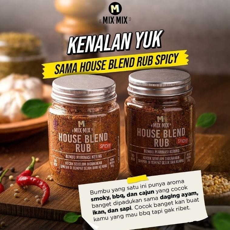

House Blend Rub 110Gr By Xx | Bumbu Marinasi Perum | Bumbu Marinasi