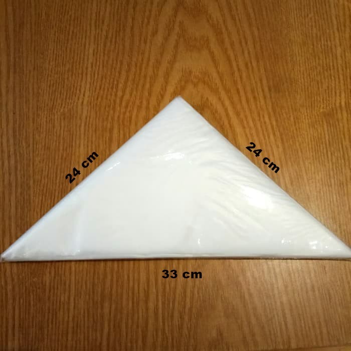 Isi 10 pcs Plastik segitiga untuk spuit Piping bag Plastik spuit