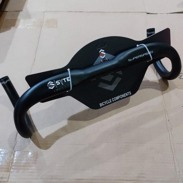 handle bar pipih SYTE alloy OS 31.8 x 42 stang dropbar road bike balap