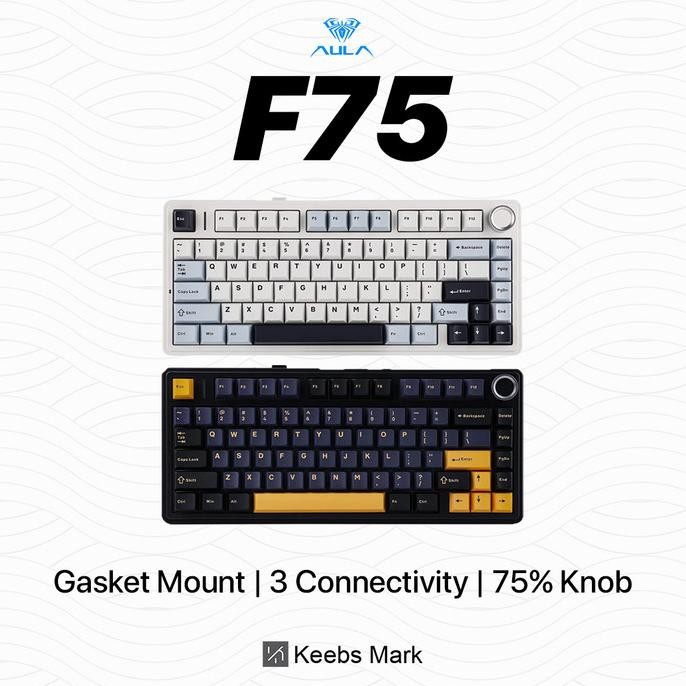 Keyboard - AULA F75 Tri Mode Connection Gasket Mount Mechanical Keyboard