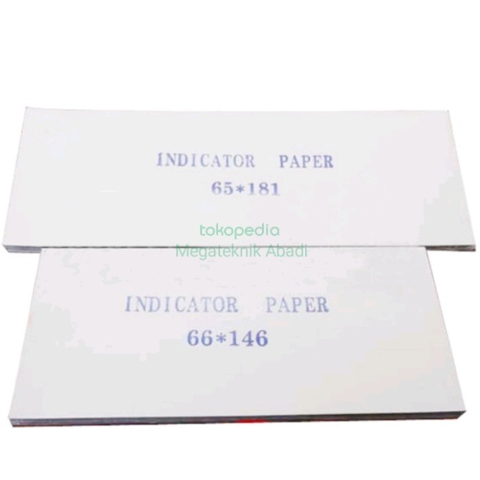 

Indicator paper M-2 Metalic White 65 x 181mm Impa 652654