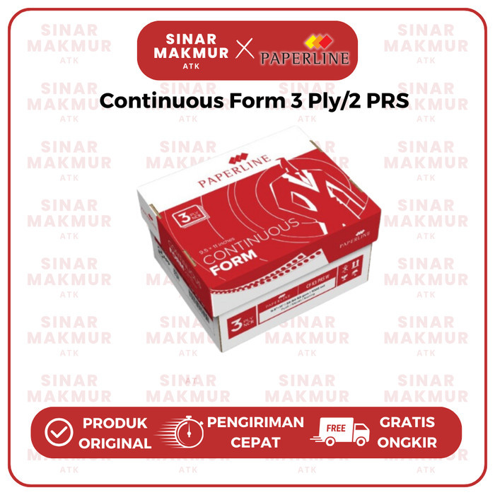 

Continuous Form/Kertas Komputer 9.5x11:2 3 Ply/K3 PRS Paperline (Dus)