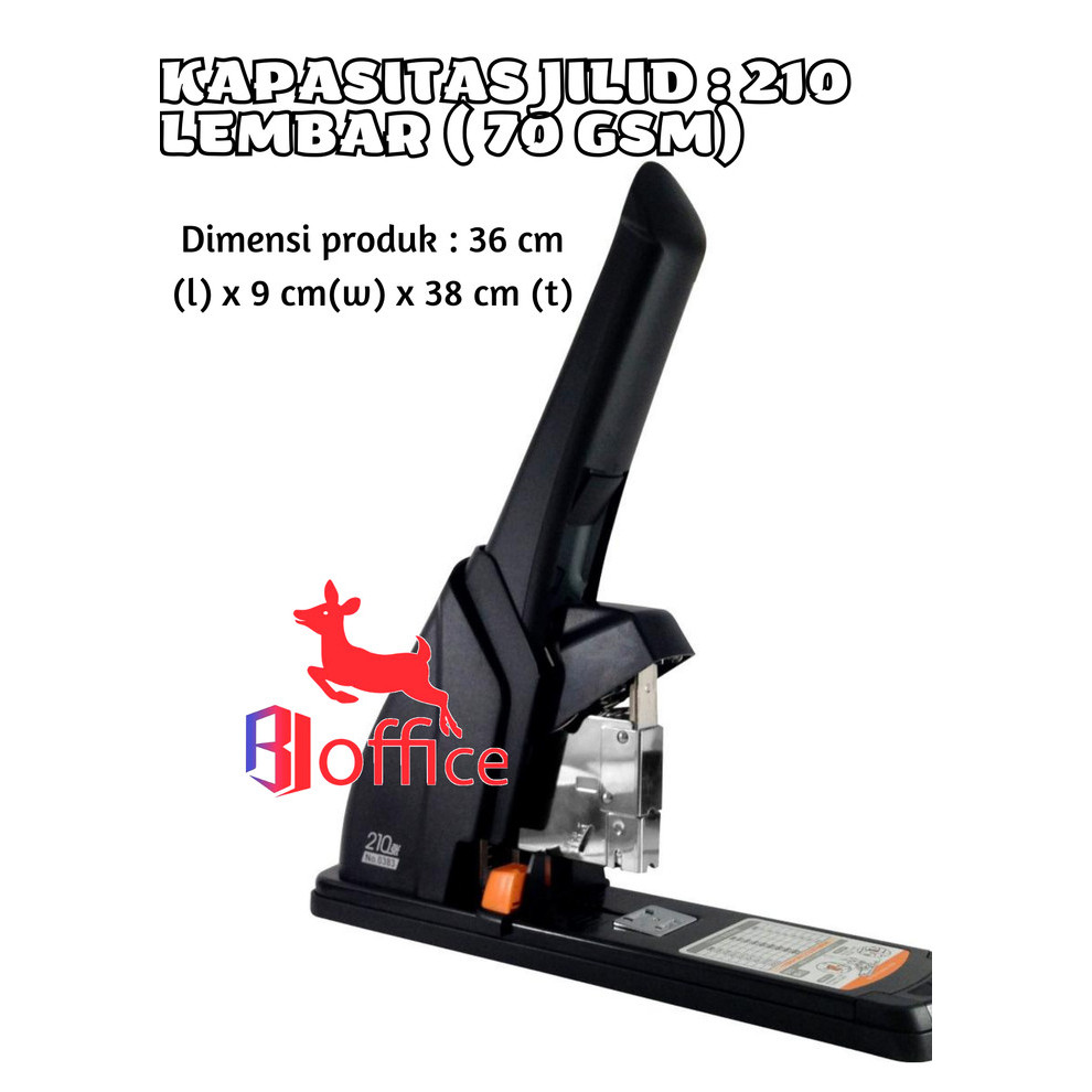 

Deli Stapler Heavy Duty 210 Sheets / Stapler Jilid Murah / 0383