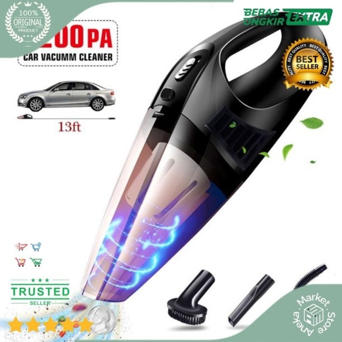 TERLARIS Vacuum Cleaner Mobil Multifungsi Portable Terbaik / Vakum Mobil 100W