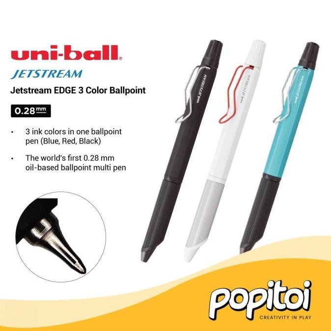 

TERMURAH - Uniball Jetstream EDGE 3 Color Multi Ballpoint 0.28 mm Pulpen Uni Ball