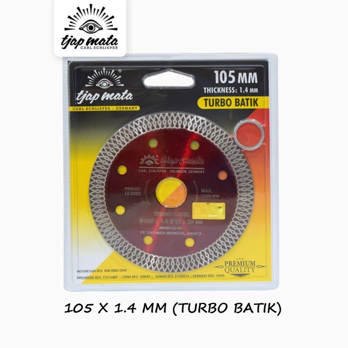 TJAP MATA / CAP MATA Mata Potong Granit / Keramik 105 MM (Turbo Batik)