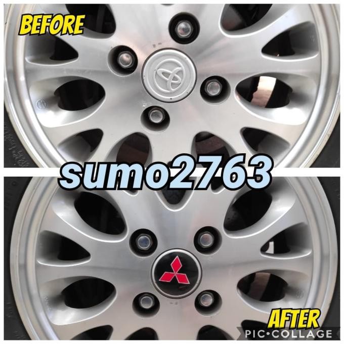 Terlaris Sticker Stiker Lapisan Tutup Dop Velg Mobil Logo Mitsubishi