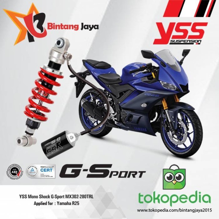 YSS Mono Shock G-Sport MX302-280TRL R25
