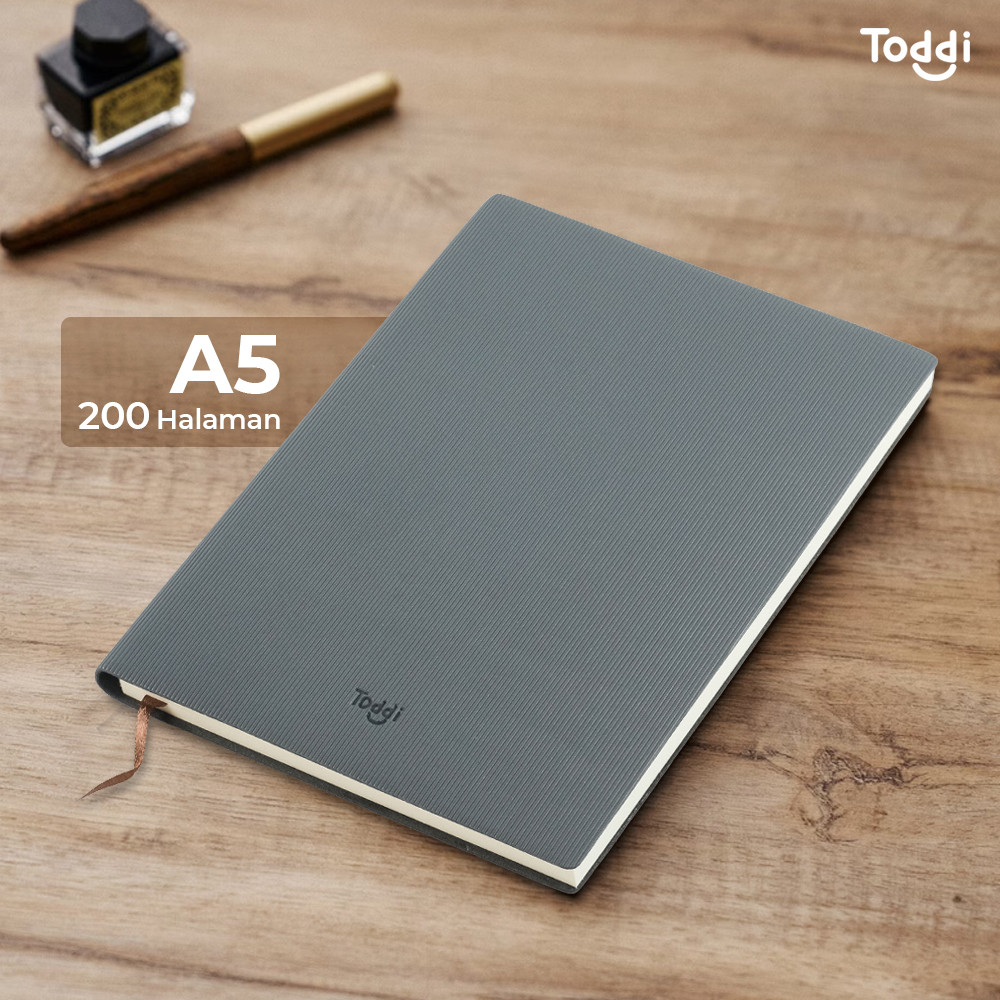 

[Grosir Budi] Toddi Buku Jurnal Leather Notebook Diary 68GSM 200 Halaman Grid - TD101