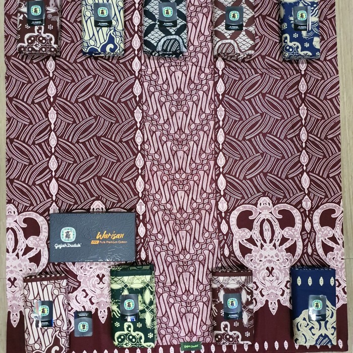 Sarung SARUNG GAJAH DUDUK BATIK WARISAN PURE PREMIUM COTTON - random terlaris
