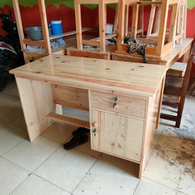 Meja Kantor Kayu Jati Belanda Cicisarinam