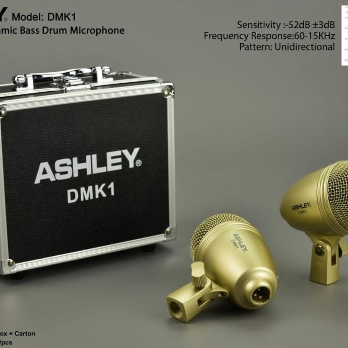 stand mic drum MIC DRUM BASS ASHLEY DMK1 ORIGINAL BIN