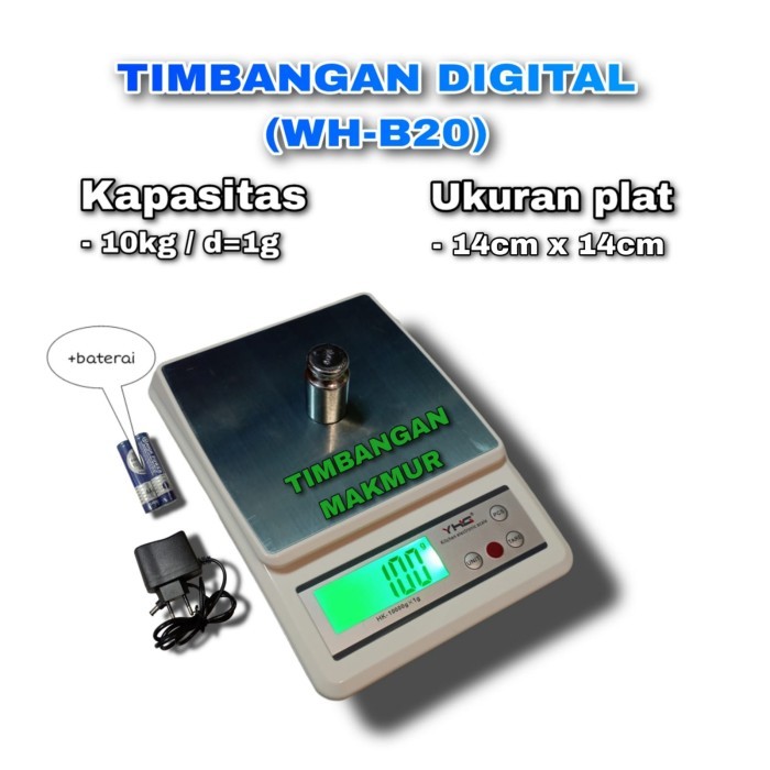 Timbangan Dapur Timbangan Kopi Digital Murah Wh-B20 Kap 10Kg X 1G
