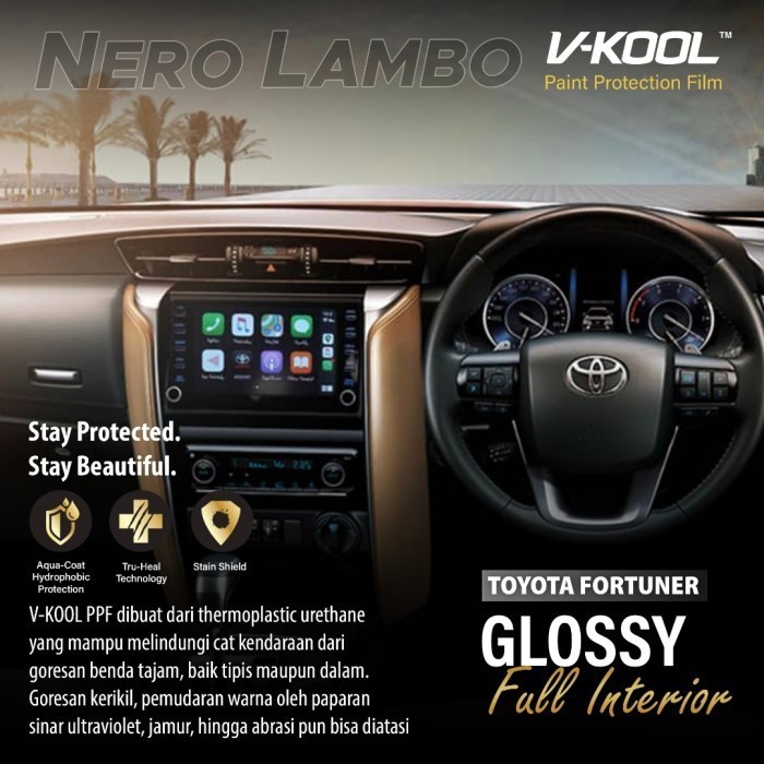 Ready VKOOL PPF Interior Fortuner 2023 Paket Lengkap+Doorcup Vkool