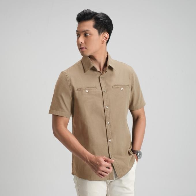 

Cutoff Parker Double Pocket Workshirt Kemeja Kerja Oxford Polos Pria Pendek Original Dan Terpercaya