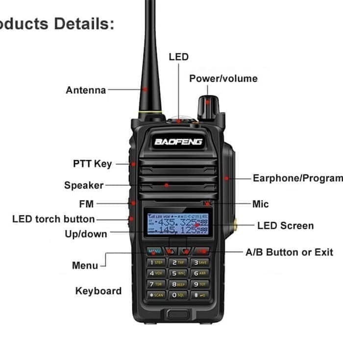 Baofeng UV-9R Plus HT Dualband 15Watt Waterproof IP67 Ori Baru UV9R