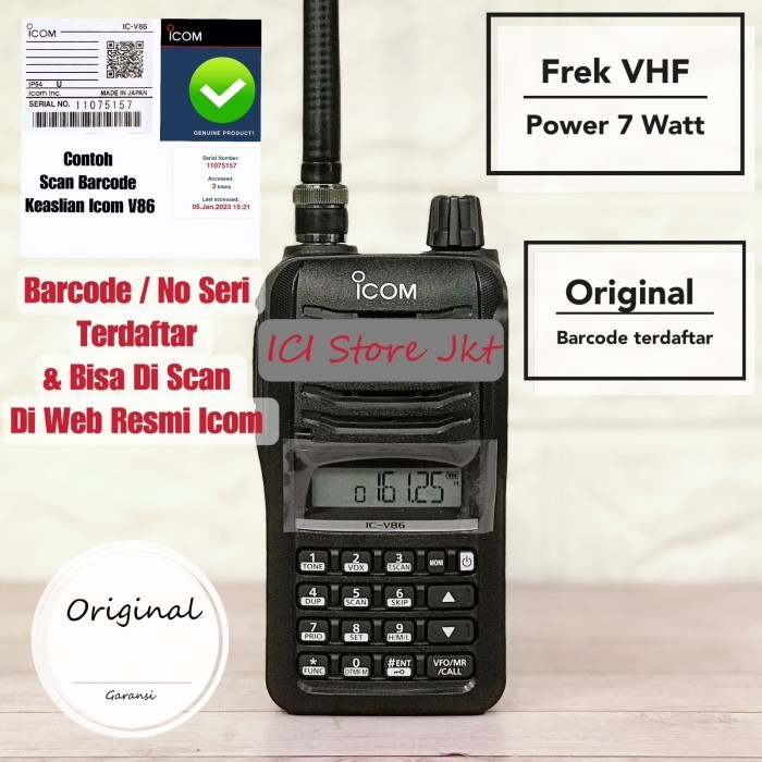 HT Icom V86 Original