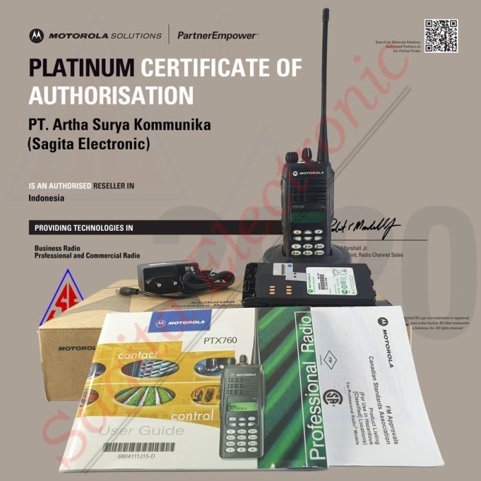 HT MOTOROLA PTX760 IS UHF 403-470 MHZ PTX 760