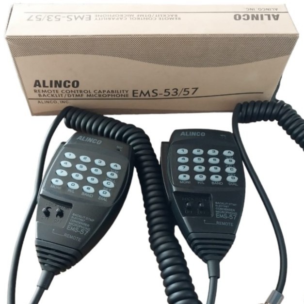 PTT Ekstra Mic Radio Rig Mobil Alinco EMS - 53 /57 Radio HT Rig Mobil