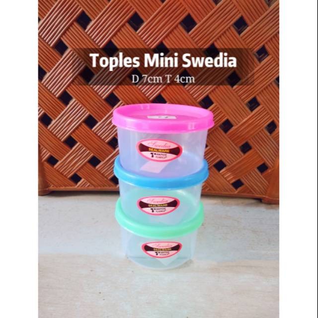 Adaajaa Toples Mini Swedia/Sealware Mini/ Souvenir/ Tempat bumbu/ Tempat Sambal NX501CUCI GUDANG