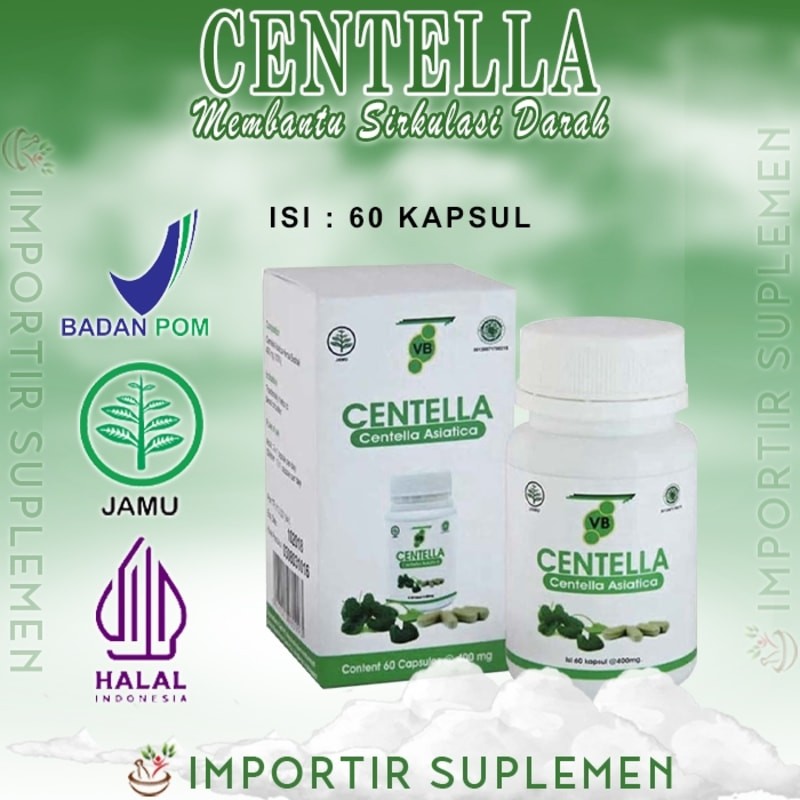 Vitabrain VB Centella Asli Original Suplemen Vitamin Otak Membantu Sirkulasi Darah Terlaris