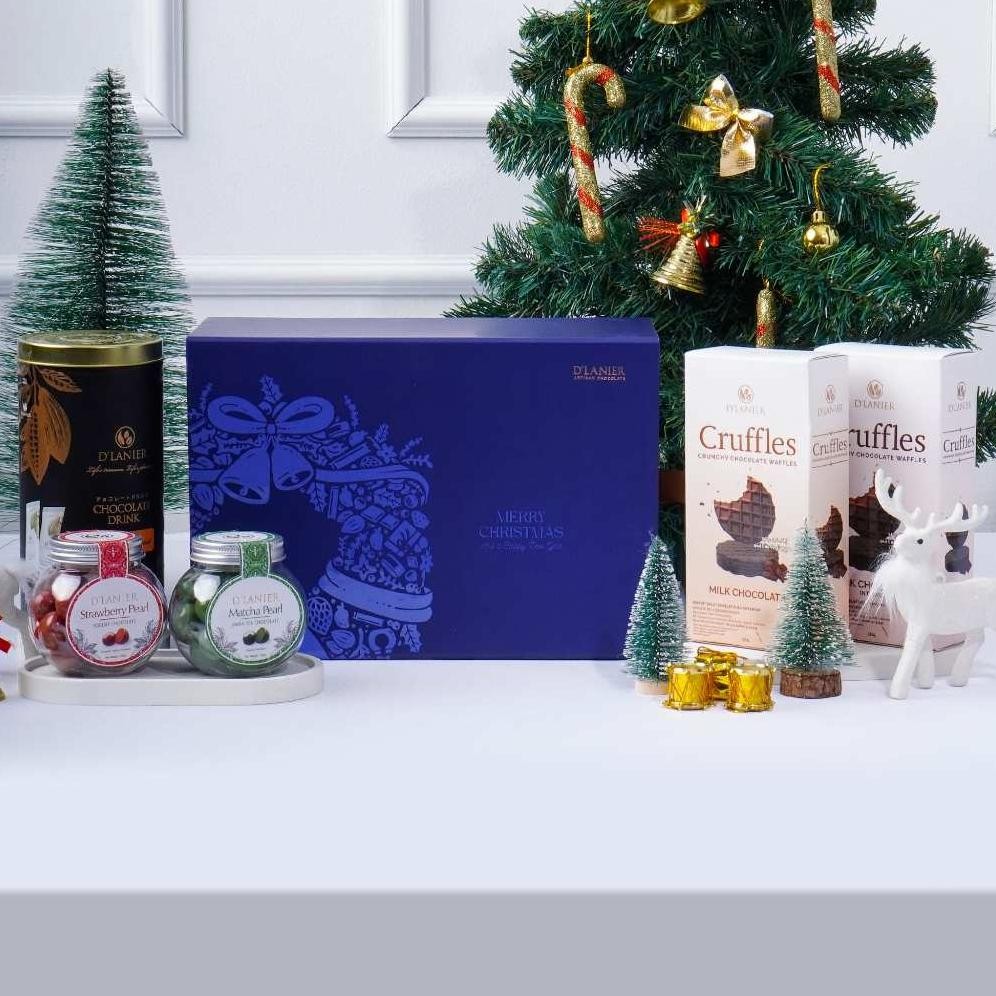 

shu d'lanier tinsel & treats christmas hampers - hampers natal