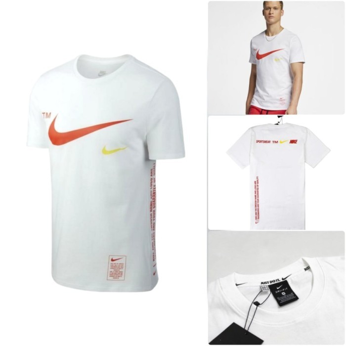 KAOS NIKE nsw putih sportswear- tees PRIA LENGAN PENDEK SPORTY RUNNING