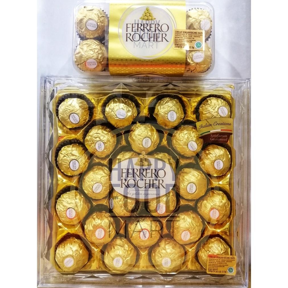 

nos [100% ] ferrero rocher/ferero rocer/cokelat hazelnut/hampers coklat preum italy/hadiah valentine