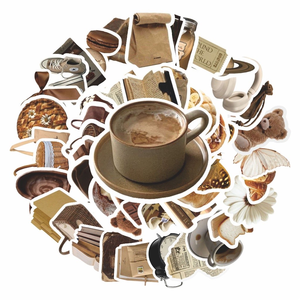 

*Fullbody* 100 Pcs Stiker Aesthetic Simple Korean Style Anti Air Untuk Dekorasi Notebook Sepeda Skateboard Handphone Diy Garskin Case/Stiker Premium Custom COD