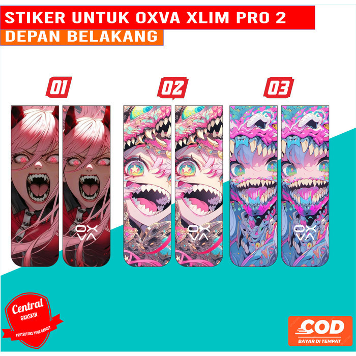 

*Fullbody* Oxva Xlim Pro 2 Depan Belkang 01 Garskin Case/Stiker Premium Custom COD