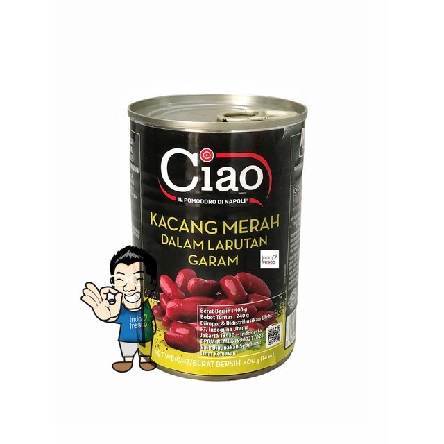 

Ina - Ciao Red Kidney Beans- Kacang Merah Kaleng 400 G