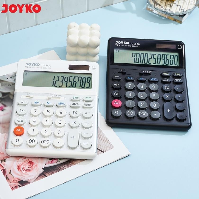

Kalkulator Che / Cek Ulang Joyko Cc-70Co Calculator 14Digit Alumunium Surface